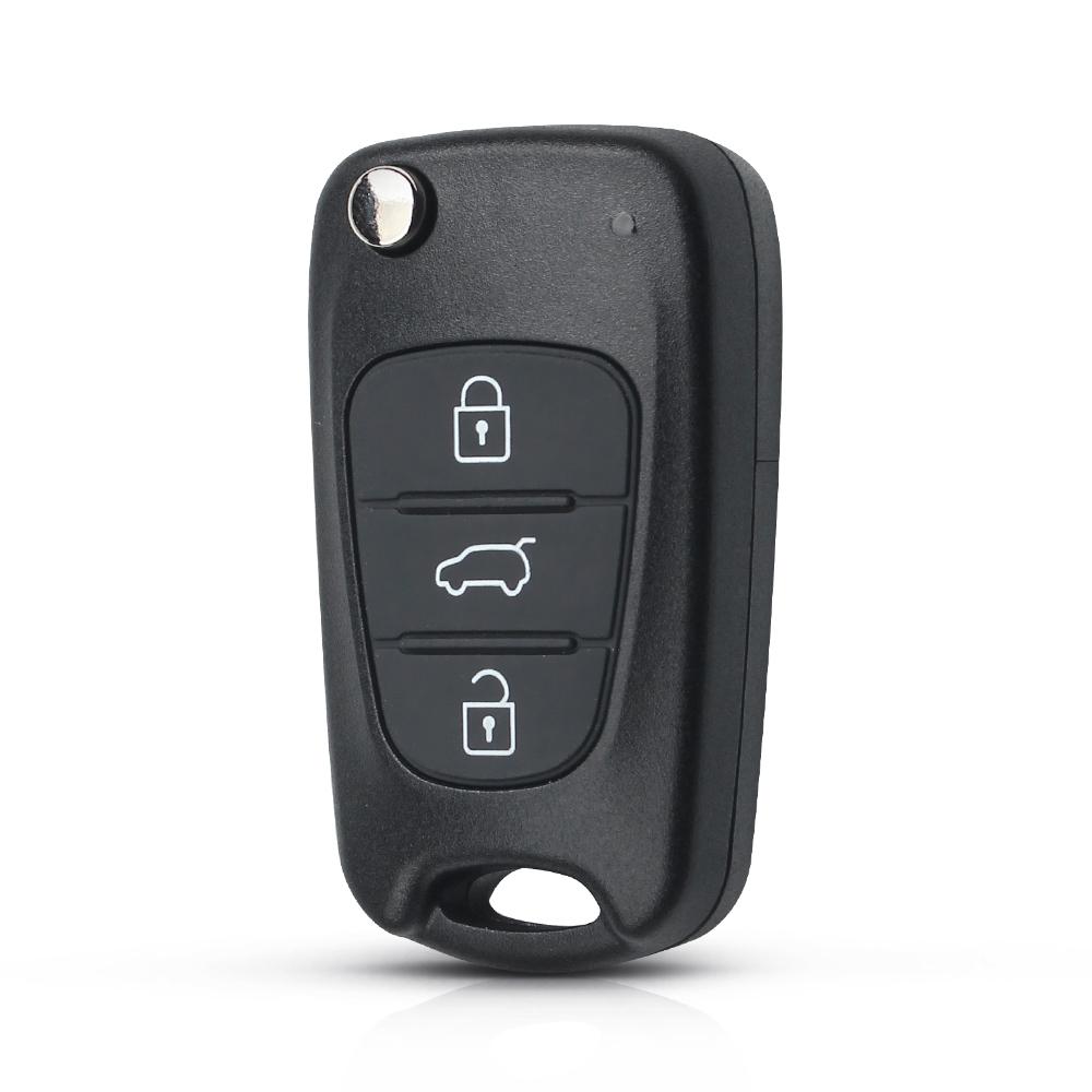 Replacement Remote Car Key Shell 3Bt Flip Folding Key Case For Kia K2 K5 Rio 3 Picanto Ceed Cerato Sportage For Hyundai