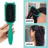 Cat Ear Curl Defining Brush Scalp Massage Reduces Frizz Anti-static Hair Comb Portable