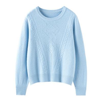 Women's Cashmere Sweater 30% Cashmere 70% Wool Autumn and Winter Cashmere Pullover Soft and Warm