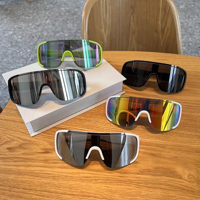 Nowe okulary rowerowe do sportów outdoorowych, wiatroodporne, chroniące oczy, duże okulary przeciwsłoneczne z oprawkami