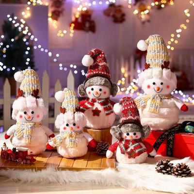 Große Weihnachts-Schneemann-Figur für Einkaufszentrum- und Partydekoration