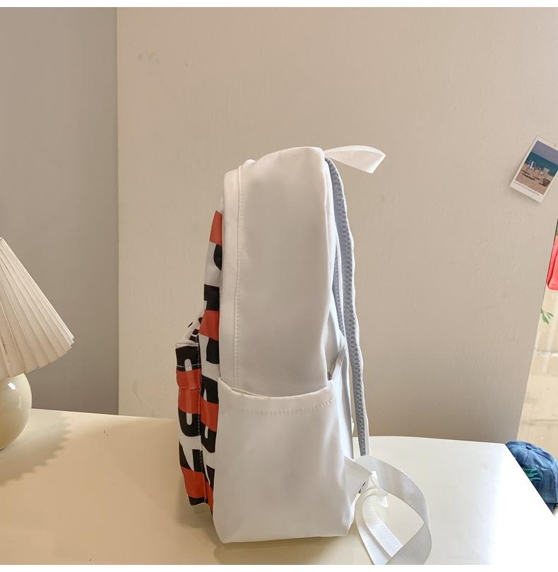 Student Schoolbag Female Letter Print Backpack High School Student Large Capacity Backpack