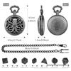 Vintage Octopus Pocket Watch Case Dice Set for Board Games