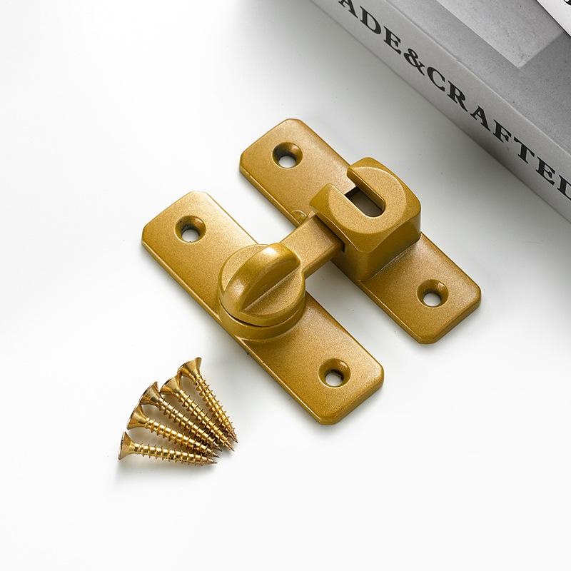 Diebstahlsicherer Türschnapper aus Aluminiumlegierung, ohne Bohren, mit 90° & 180° Anschlag