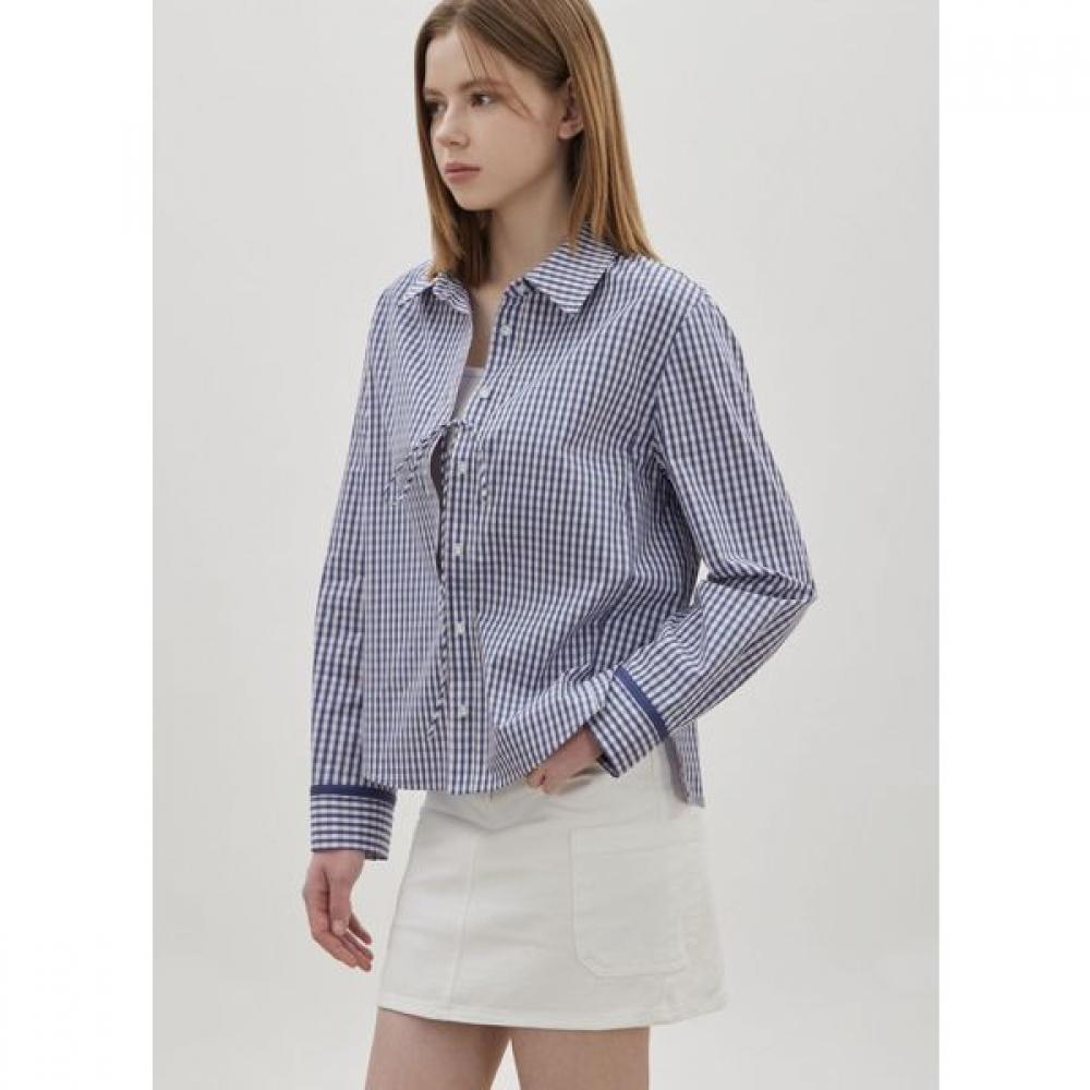 Cc Collect Check Crop Shirt C262msc031