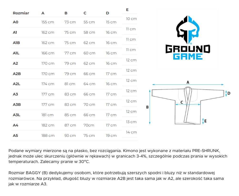 Kimono/Gi da Ground Game BJJ Uomo Campione 3.0 Blu A2