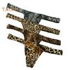 Herren-Tanga, sexy, tief sitzende, schmal geschnittene Slips mit Leopardenmuster, hohe Elastizität, atmungsaktives Höschen, bequemes Tragen für den Alltag