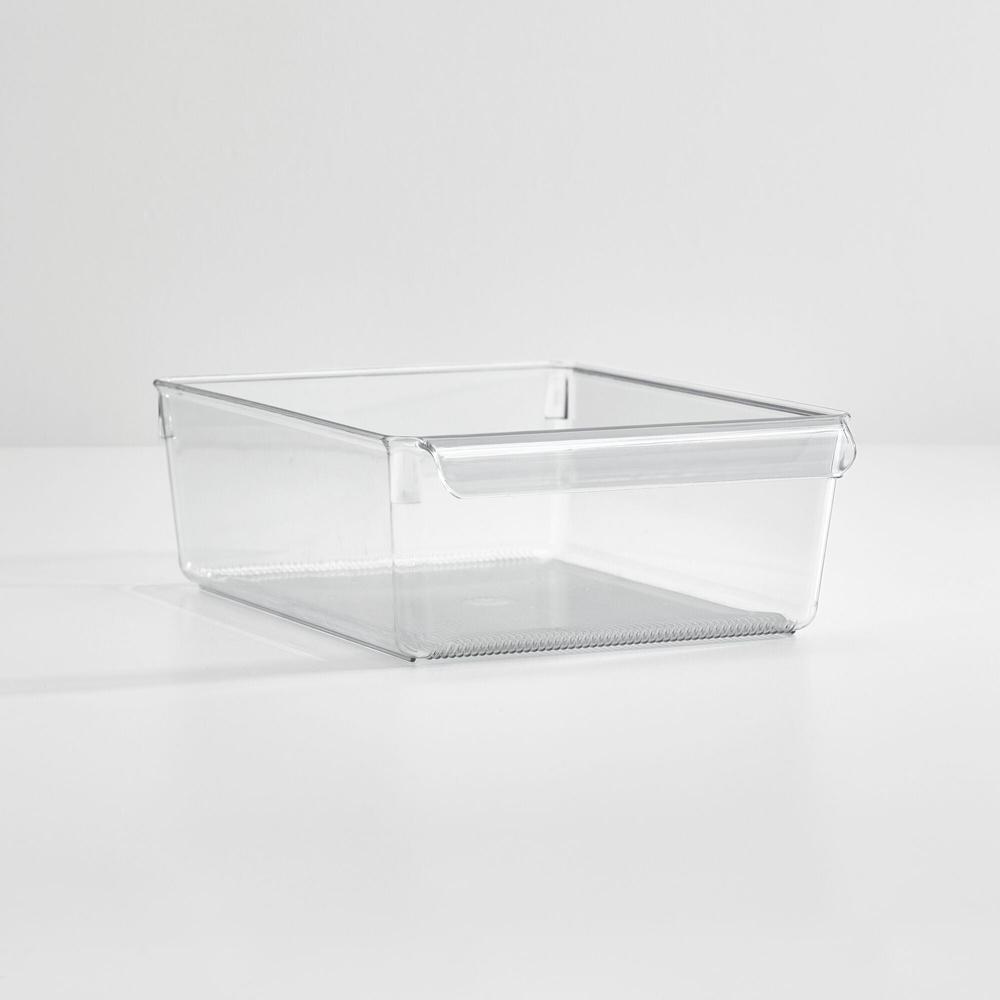 

Прозрачный пластиковый органайзер для хранения в холодильнике и морозильной камере с ручкой, портативное решение для хранения продуктов, напитков и овощей, штабелируемый United States