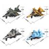 Simulation Inertial Solid Color Aircraft Fighter Children Model Toy