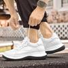 Elevator Shoes Men 6cm 8cm Lifting Leather Shoes White Black Platform Male Sneakers Hidden Height Increase Sports Casual Shoes