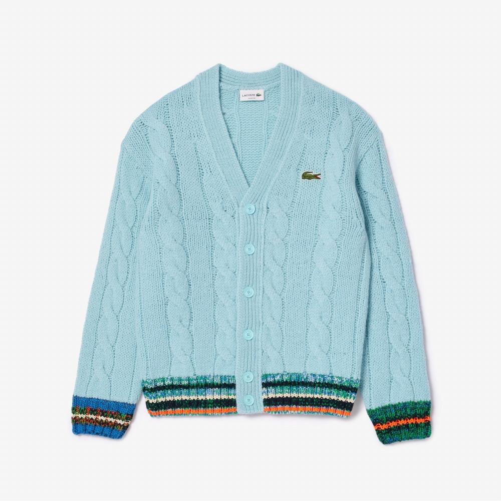 

LACOSTE Мужской теннисный кардиган из смеси шерсти и нейлона AH0821 53N PIW