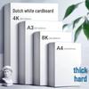 Dutch White Hard Cardstock: A4 & A3 Special Paper for Handwritten Newspapers and 4k Drawing & Marker Use