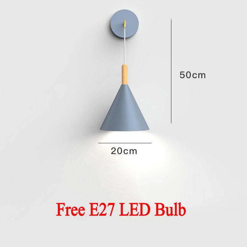 

Современный светодиодный настенный светильник для внутреннего использования, черный, белый, серый, прикроватный настенный светильник для спальни, коридора, одноламповый настенный светильник, бра