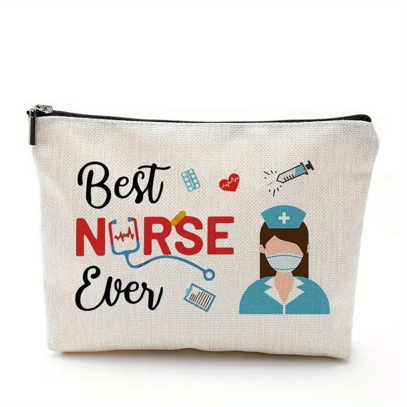 Medical Nurse Day Linen Bag Waterproof Zipper Organizer For Women