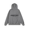 Cross Essentials Zweifarbiger Beflockter Hoodie Sweatshirt für Damen & Herren