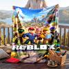 Warme Flanelldecke Roblox-Muster, Leichte bequeme Überwurfdecke für Bett Sofa
