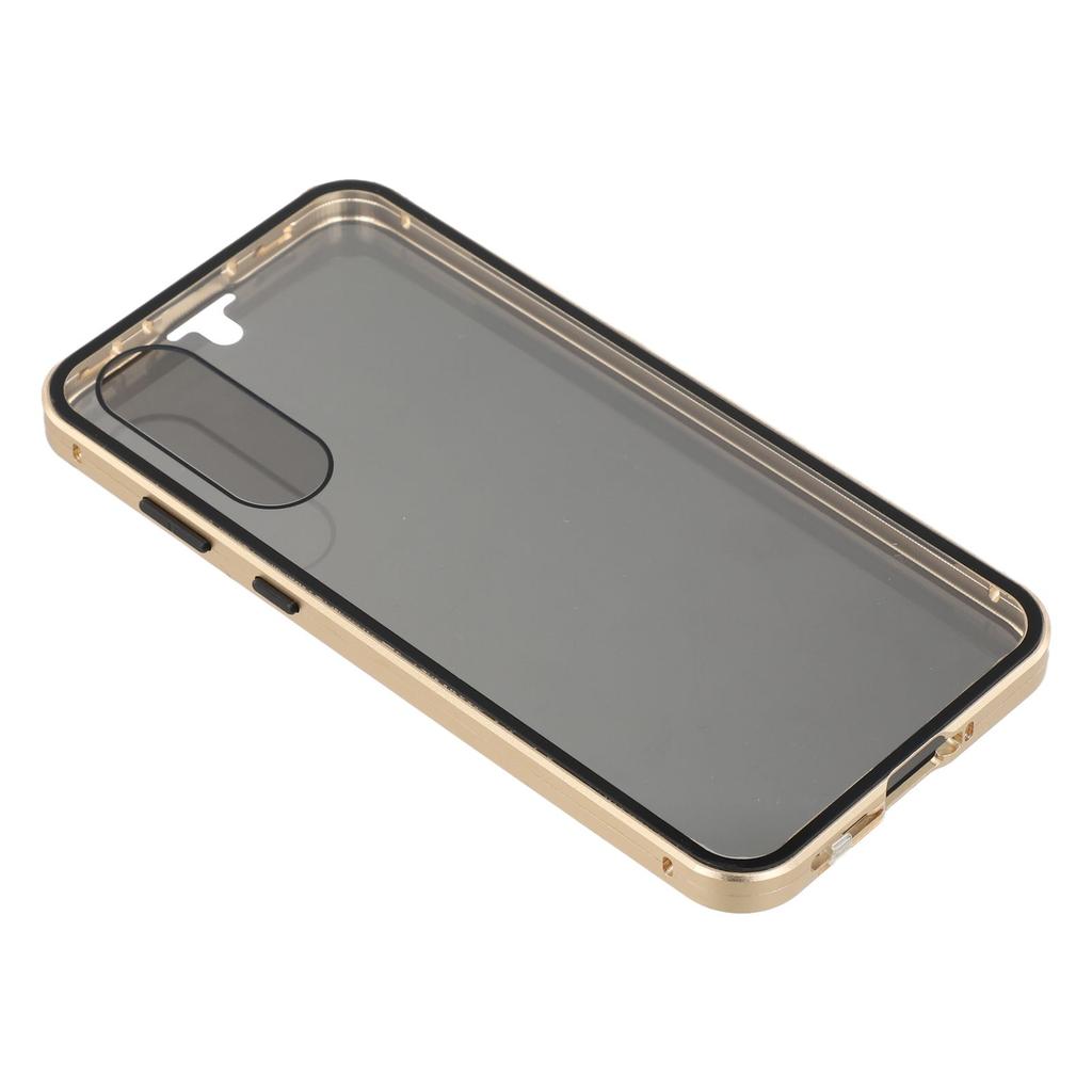 For Samsung Galaxy A56 5G Case with Anti-Spy Screen Protector Tempered Glass Metal Phone Cover Magnetic Clasp