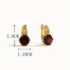 New Light Luxury Precious Gemstone Natural Garnet Ring Earrings Pendant Necklace Set Women's Anniversary Gift