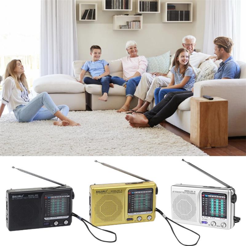 KK9 Hava Durumu Radyosu SW AM FM Taşınabilir Radyo Pille Çalışan Acil Durumlar İçin En Uzun Ömürlü Radyo