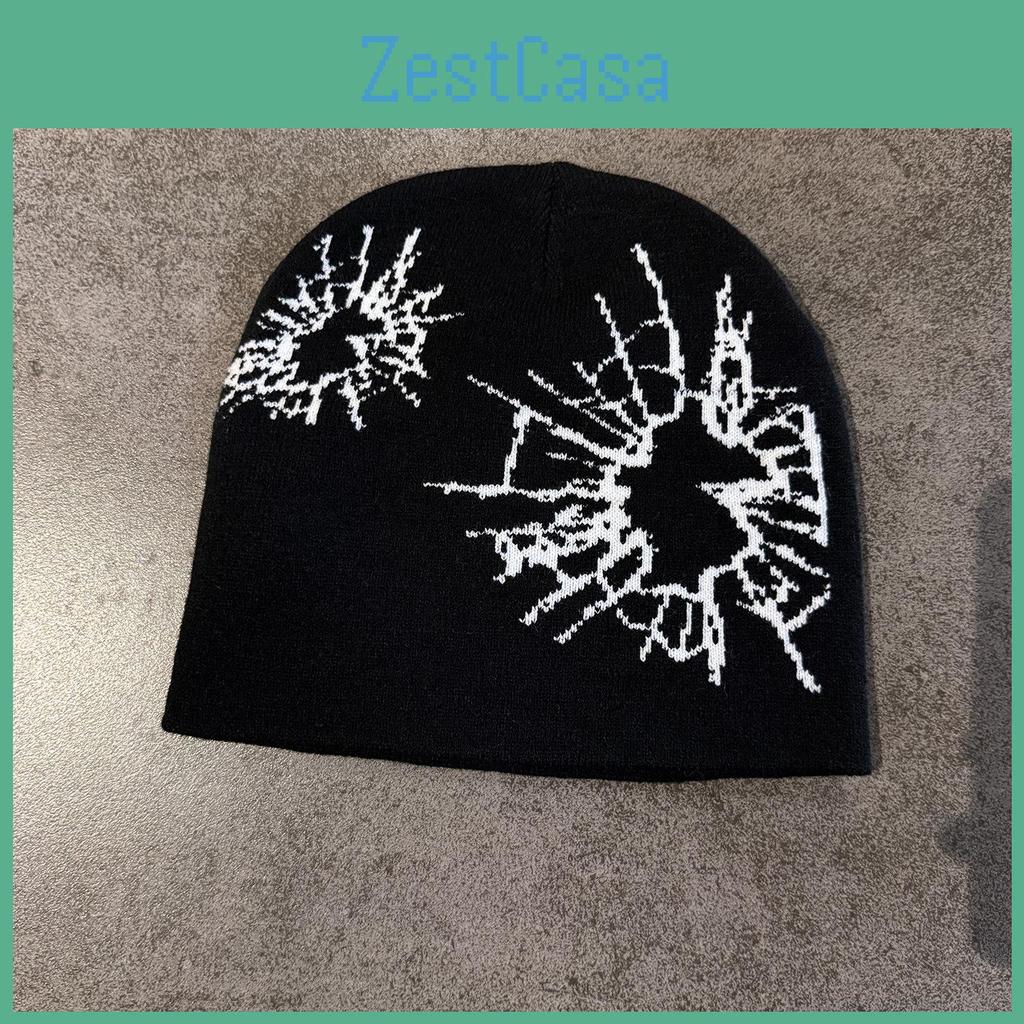 Fashion Beanie Knit With Print Design For Daily Outdoor Cold Use Climate