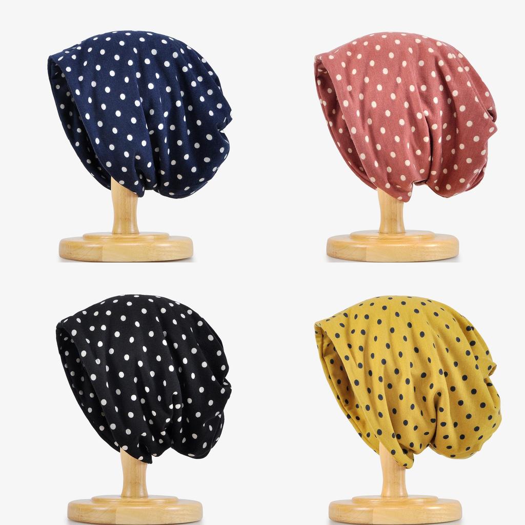 Momoji Mom Hat With Twist Design And Small Polka Dots For Sun Protection And Casual Wear