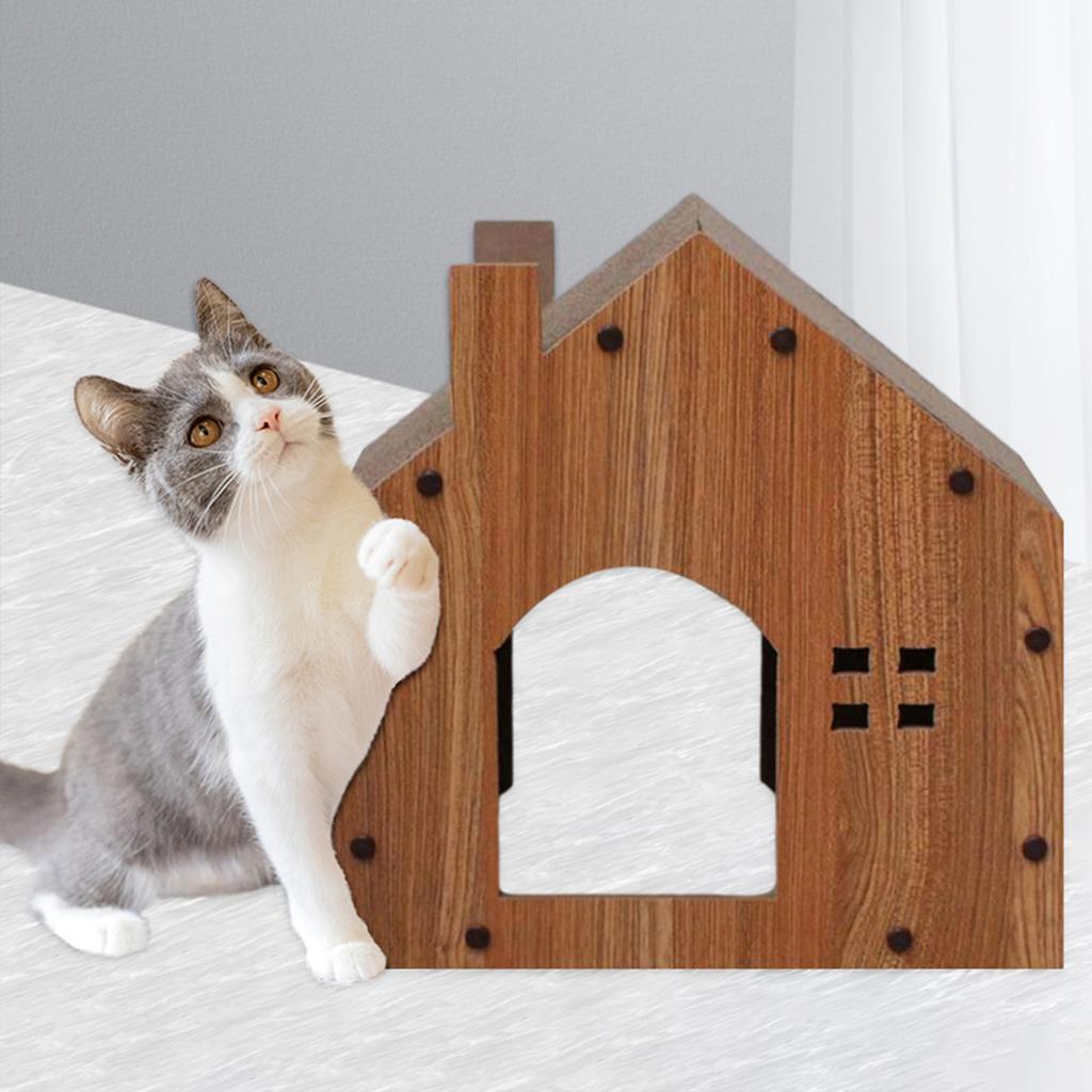 Cat Scratch House Wearable Breathable Comfortable Kitten Scratcher Hut for Resting Playing L (Suitable for Cats Within