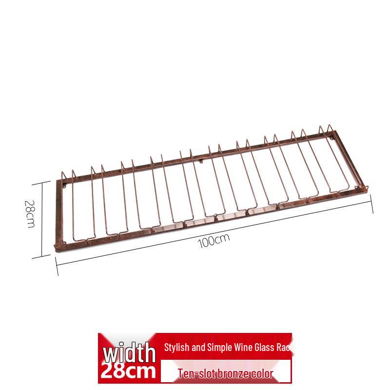 Upside-Down Red Wine Glass Rack for Hanging in Cabinets