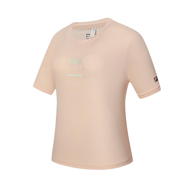 

New FILA Fitness Series T Shirt Women s Orange Pink A11W421107FPK 165/84A/M