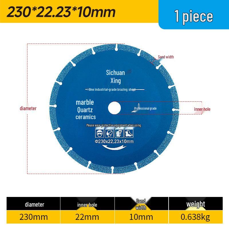 Diamond Saw Blade for Dry Cutting Marble, Quartz, Artificial Stone, Ceramic Tile