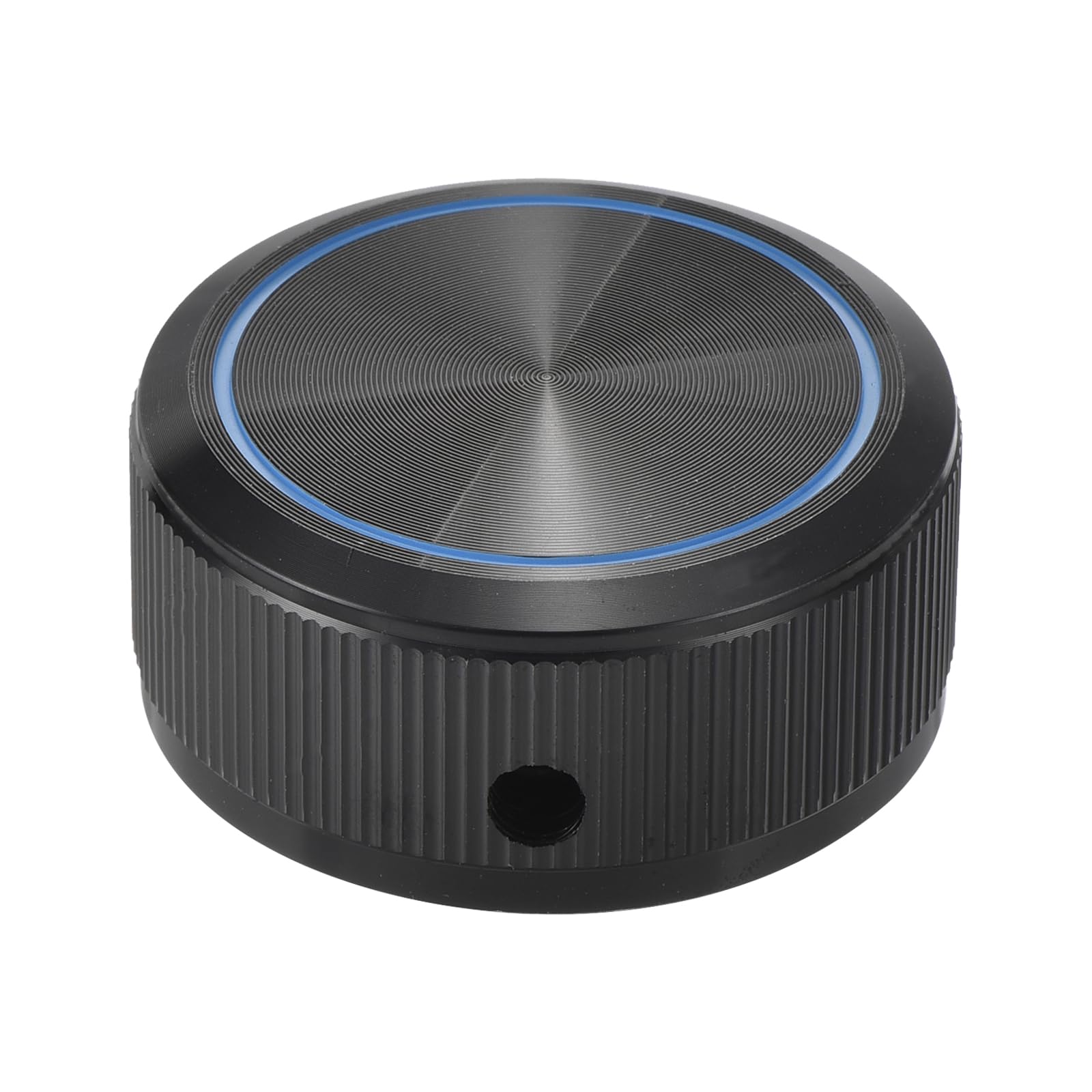 

uxcell Aluminum Potentiometer Knob x Round Shaft Straight Tube Volume Tone Control Knob for Black 1/4 1.5 Guitar/Bass, чёрный