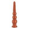 Silicone Threaded Gradient Bead Anal Plug - Alternative Toy for Adults