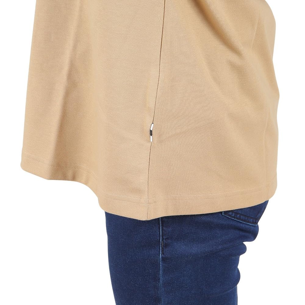 Aigle Official Crew Neck Logo Khaki Women's T-Shirt, ZTFAI40,