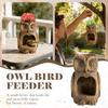 Garten Vogelhaus Statue für den Außenbereich, Mystische Naturkunst zum Aufhängen und als Tischdekoration, Geeignet für Veranden und Terrassen.