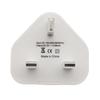Universal Uk Wall Plug Power 3 Pin Adapter Charger With 1/2/3 Usb Ports Charging For Mobile Phone Tablets Portable Mini Wall Charger