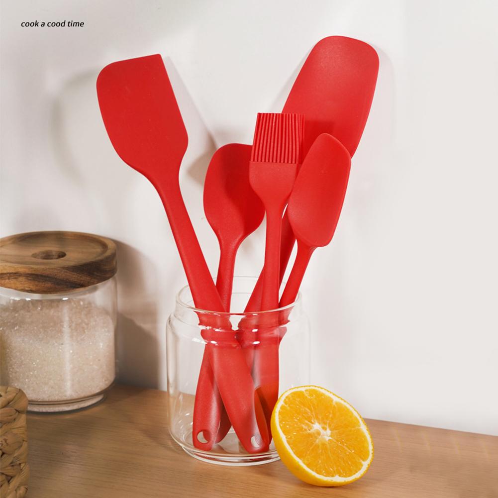 5 stücke Silikon Spachtel Öl Pinsel Set Mehrzweck Wiederverwendbare Rührstab Küche Liefert