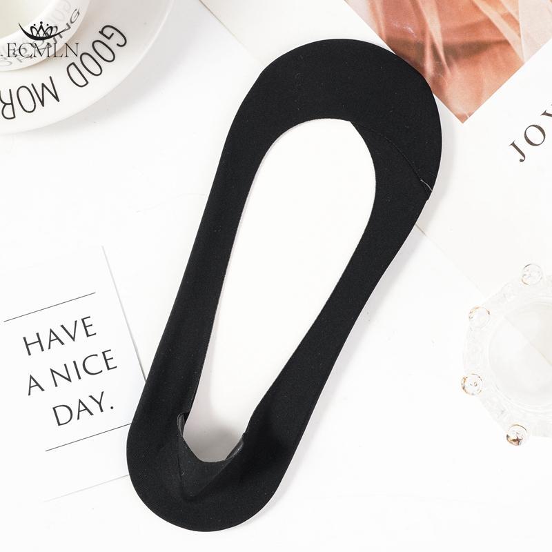 Women Ice Silk Boat Socks Non Slip Heel Summer Invisible Socks Pure Cotton Thin Socks