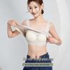 Women's White Cotton Camisole with Built-in Bra, Square Neck, and Beautiful Back Design
