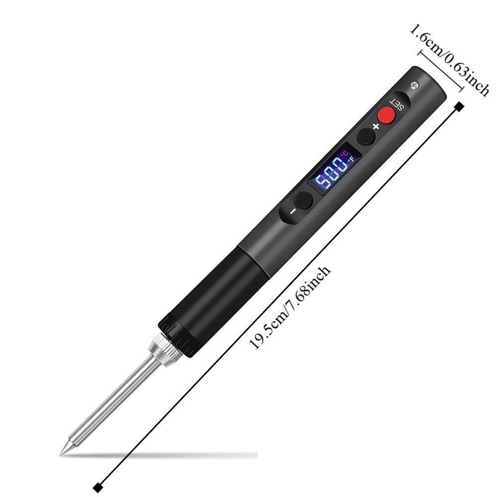 LCD Digital Soldering Iron Kit Adjustable Temperature Welding Pen  Electronic Component