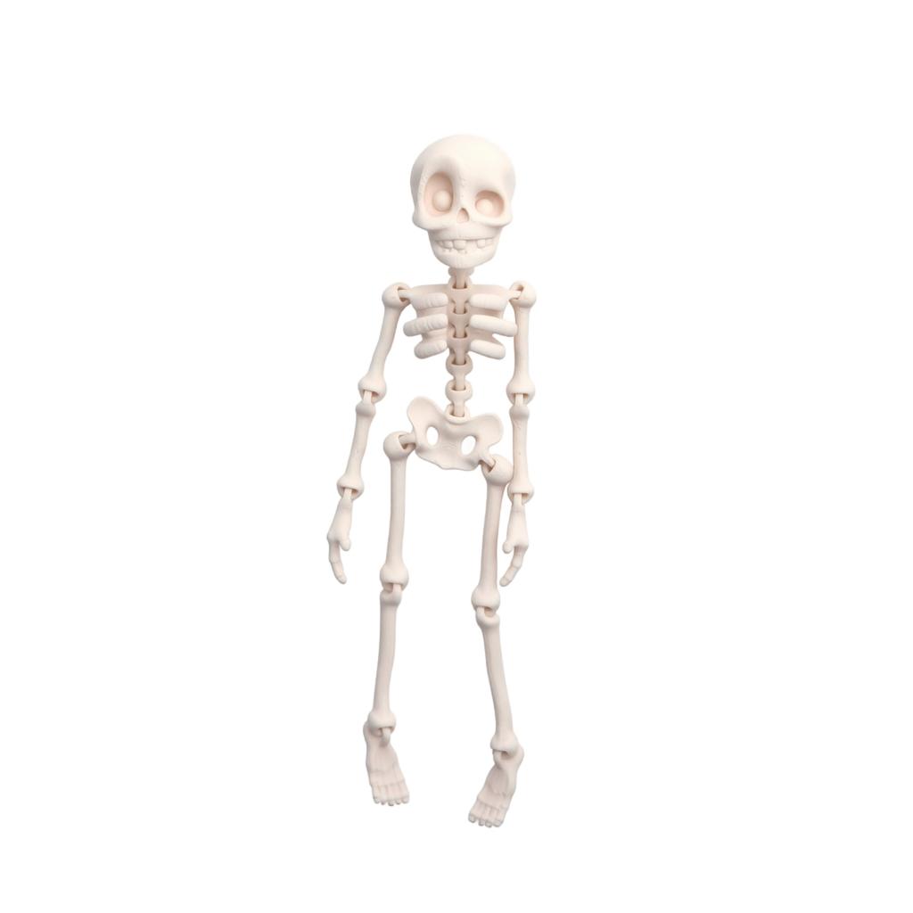 3D-gedruckte Skelettfigur Magnetischer Kühlschrankmagnet Spielzeug Heimdekoration Modell mit beweglichen Gelenken zum Ausstellen und Sammeln