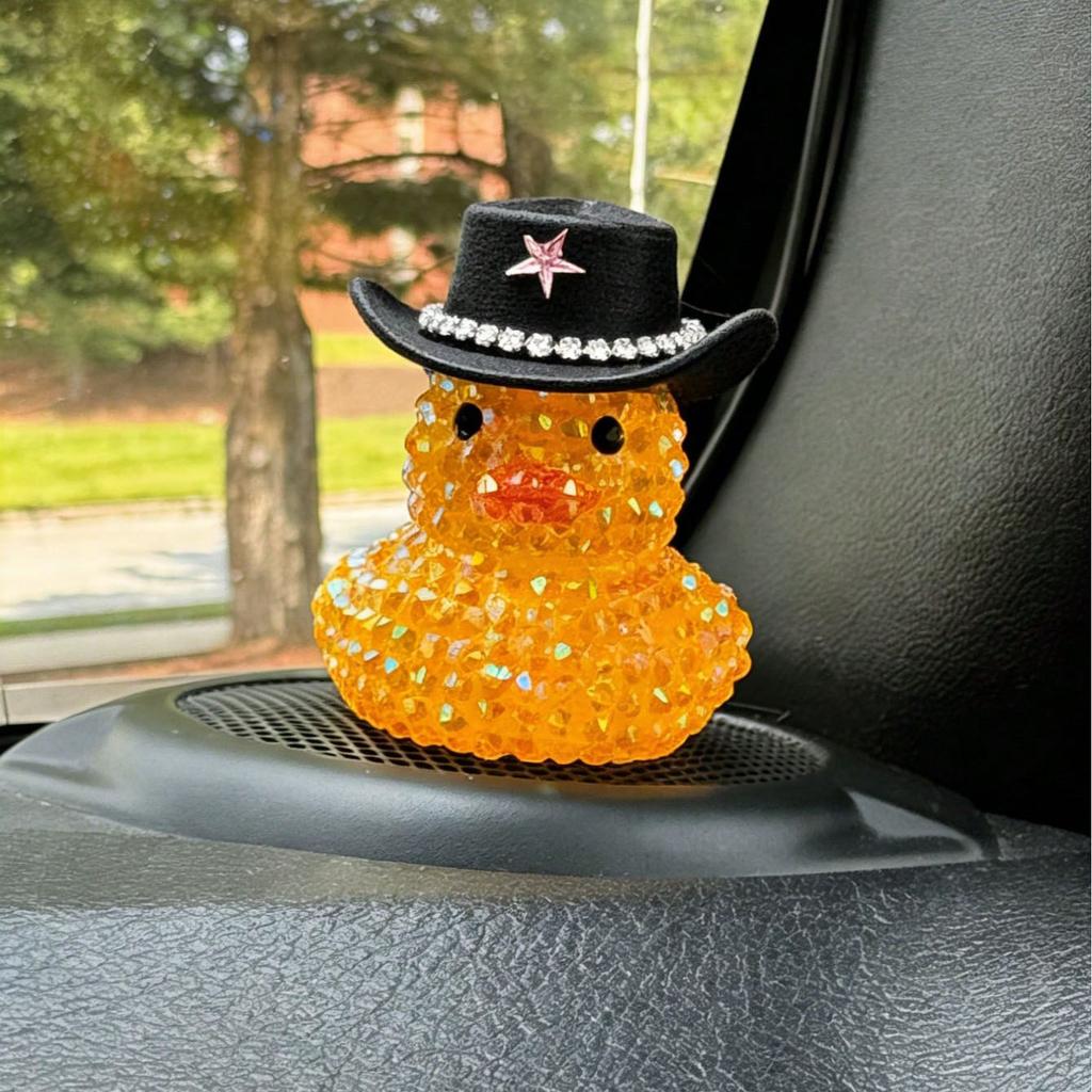 DIY Diamantwerkzeug Hut Ente, Auto Halterung, Ornamente, Lustige Mehrfarbige Bastelarbeiten, Klebestifte, Handgemachte Dekorationen