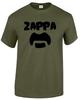 Frank Zappa t-shirt heren snor vintage 70s 80s 90s band stijf rock tee top