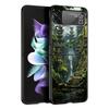 Landscape Art Phone Case For Samsung Galaxy Z Flip3 Flip4 Flip5 PC Bumper Shell For Z Flip 3 4 5 Black Hard Folding Back Cover