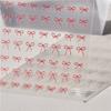 1pcs 5D Fashion Cartoon Mini Bow Nail Art Stickers Red Black White Ribbon Nail Decorations Decals DIY Nail Accessories