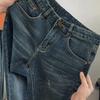 Summer thin light luxury high-end European jeans men's slim-fitting small feet elastic trend fashion washed trousers