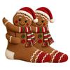 Reusable Thick Fabric Stocking 3D Hugging Christmas Stockings for Fireplace Decorations,Large Knit Holiday Gift Decoration Bags with Santa/Elk/Snowman