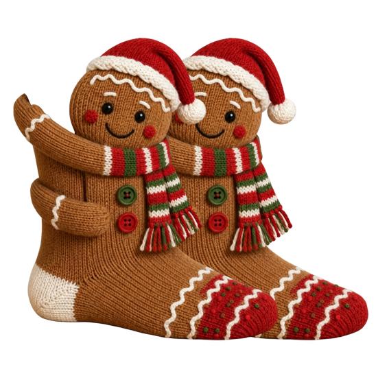 Reusable Thick Fabric Stocking 3D Hugging Christmas Stockings for Fireplace Decorations,Large Knit Holiday Gift Decoration Bags with Santa/Elk/Snowman