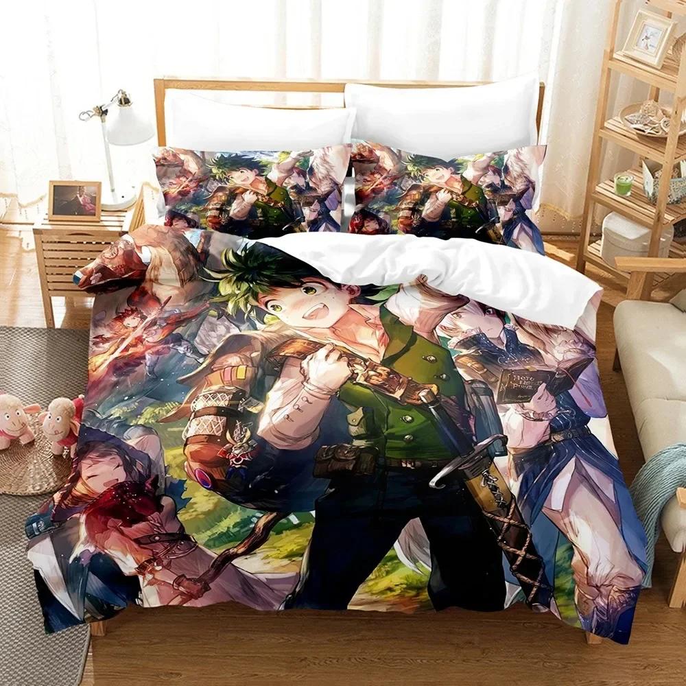 

2014 My hero academia 3D Print Bedding set Printed Duvet Cover Pillowcase Single Double Queen Super King Size Sets 70x133cm 2pcs