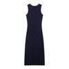 2025 Spring Women's European & American Slim Knit Sleeveless Single-Breasted High-Waisted Dress