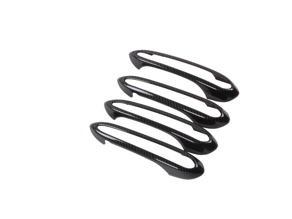 Kryt kliky dveří z ABS černého karbonového vlákna pro 2017 řadu 5