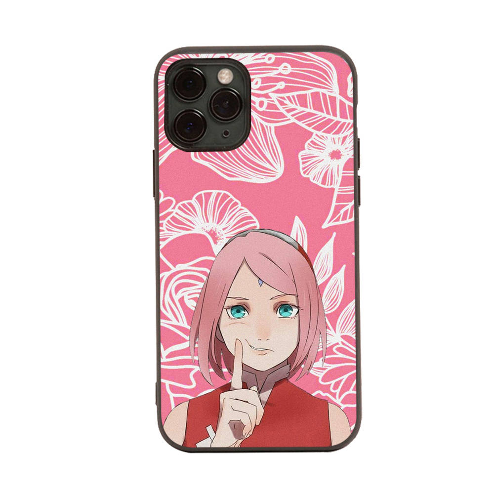 WD21 Naruto Hinata SakuraBlack Sofe Case for Xiaomi Poco X6 X4 M5 M6 F5 F6 C65 C55 C50 C51 C40 Pro Redmi 14C A3X 13C 12C 11T 10A 9C Note 7 6 8A Plus
